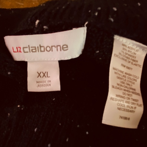 NWT - Beautiful Navy Blue w/White Specks Size XXL Sweater Pants w/front pockets. - Picture 9 of 10